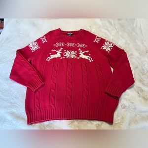 Lands End reindeer sweater. Size XL